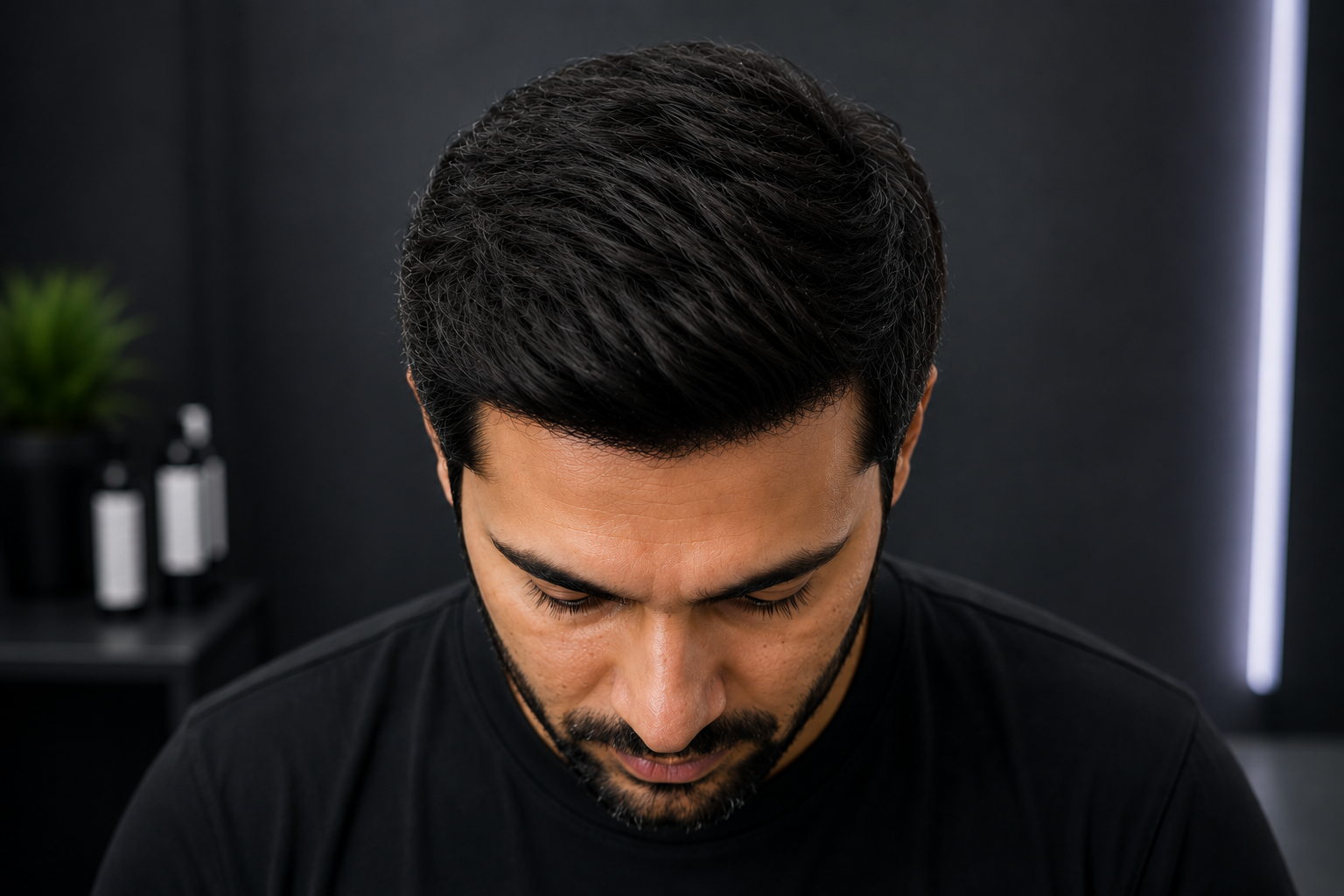 After hair replacement transformation example at HairGrow