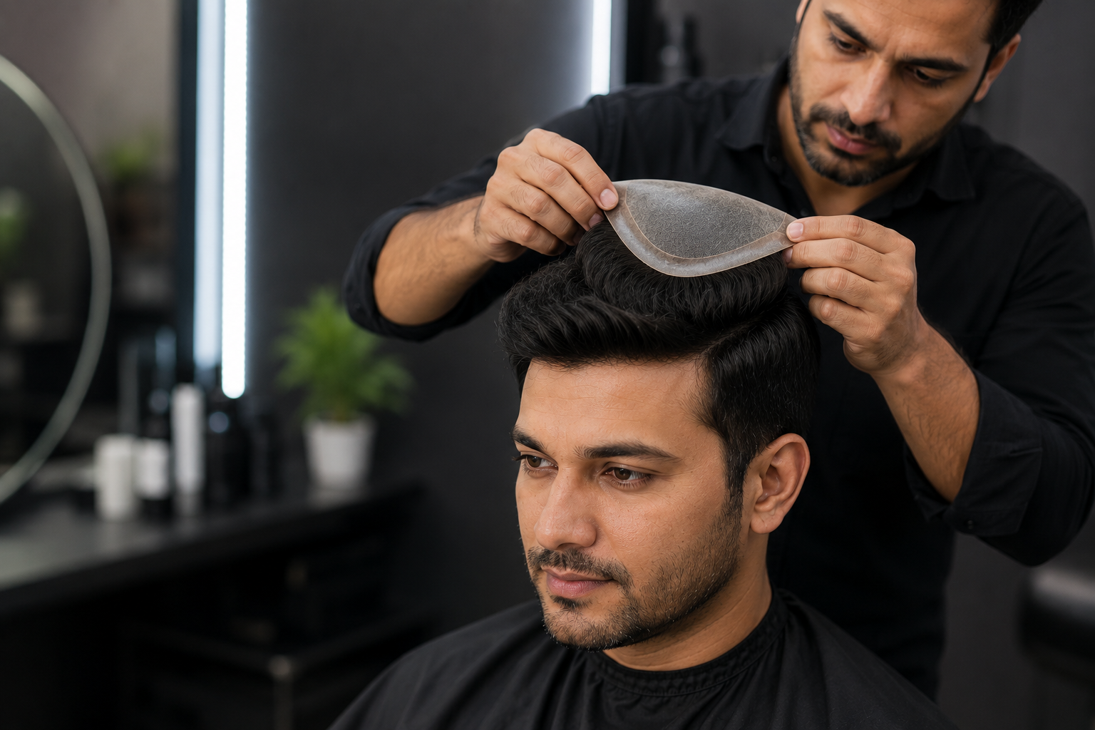 Hair patch consultation and hair replacement service at HairGrow Bhubaneswar