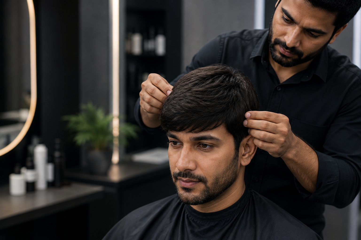 Hair wig styling and fitting service in Bhubaneswar